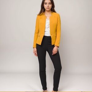 White House Black Market Yellow Blazer